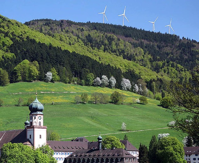 &#8222;So wird die Windkraftanlage zwi...gie und Landschaftsschutz Mnstertal.   | Foto: montage: identis design freiburg