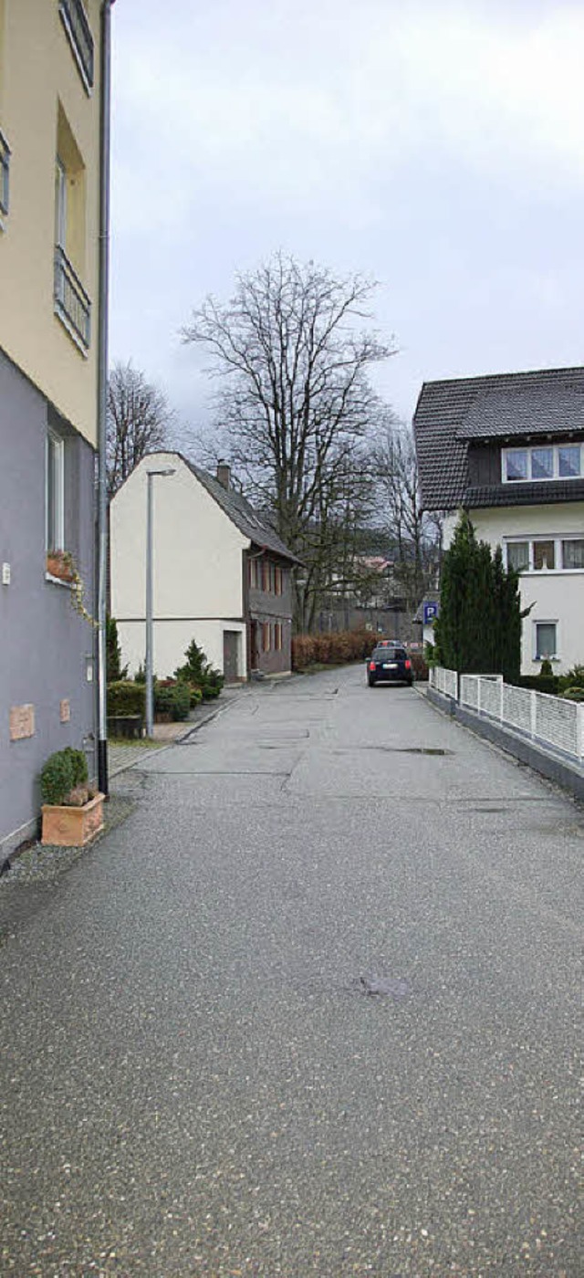 In die Gerbergasse in Elzach sollen etwa 600000 Euro investiert werden.   | Foto: Bernd Fackler