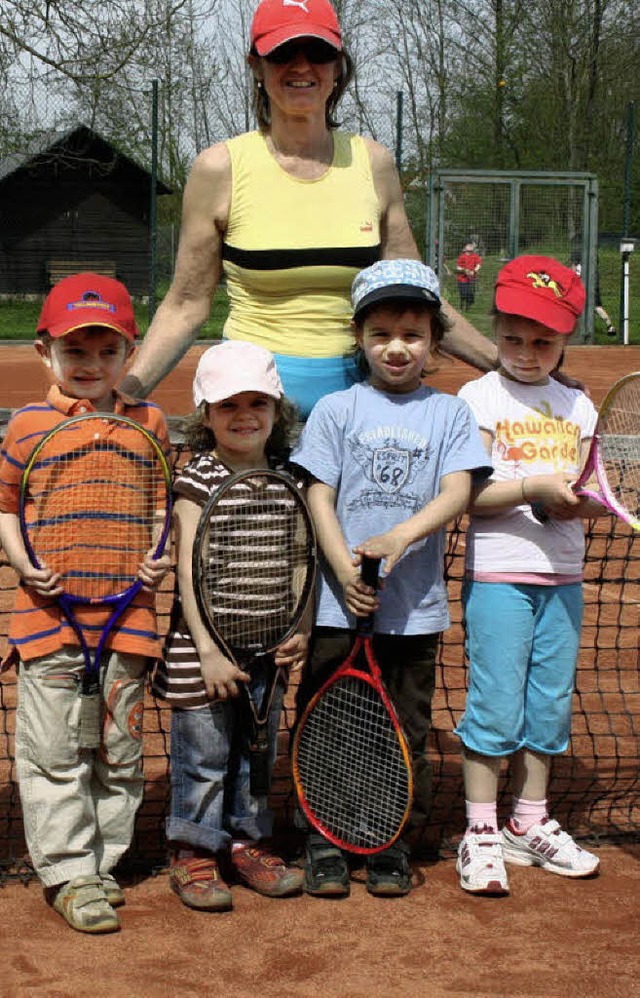 Auch beim Nachwuchs stimmt es im  Tennisverein.   | Foto: Kiener/Archiv