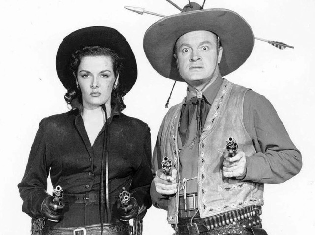 Westerngirl: Jane Russell mit Bob Hope, 1952.  | Foto: Ho