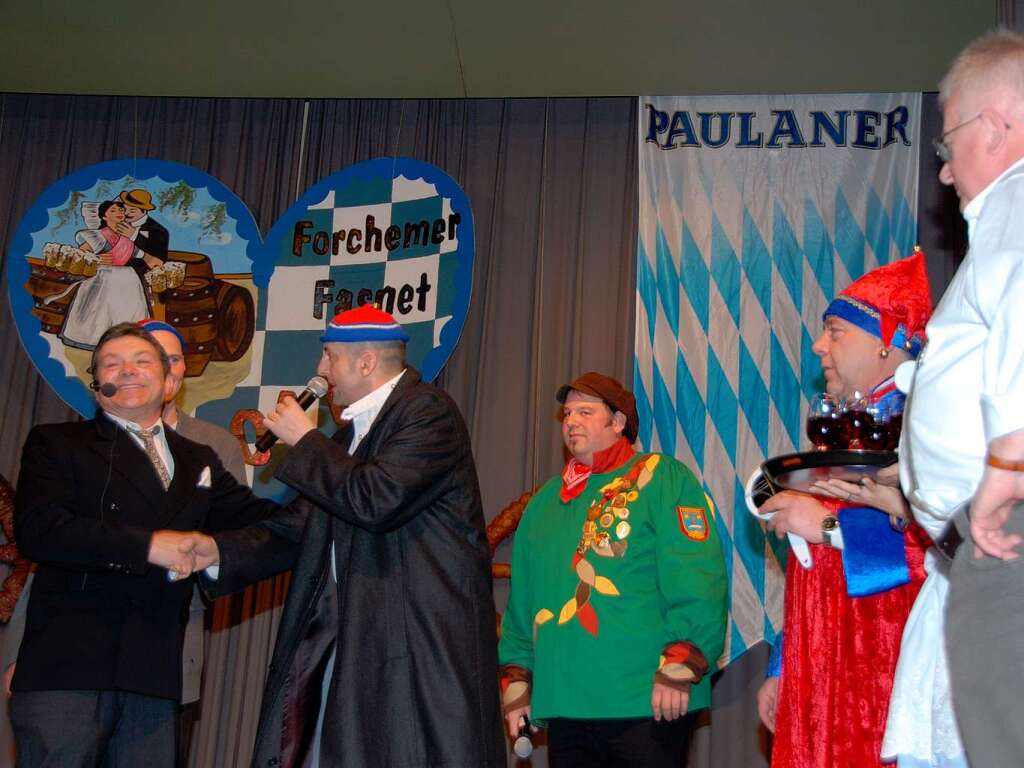 In Forchheim glossiert: Der Besuch von Stefan Mappus in Endingen bei der letztjhrigen Fasnet.