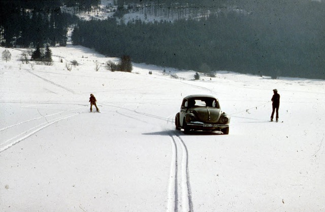 Autojhring auf dem zugefrorenen Schluchsee  | Foto: Privat