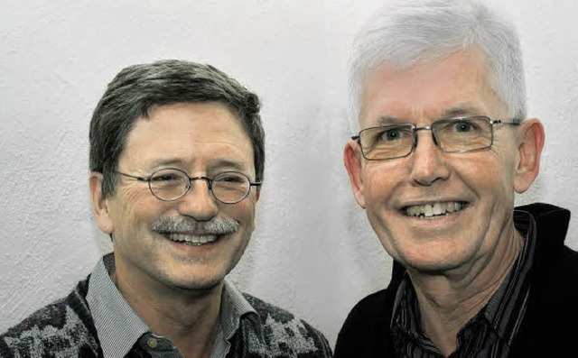 Jrgen Wiechert (rechts) und Michael P...der Spitze der Weiler IG Velo-Gruppe.   | Foto: Norbert Sedlak