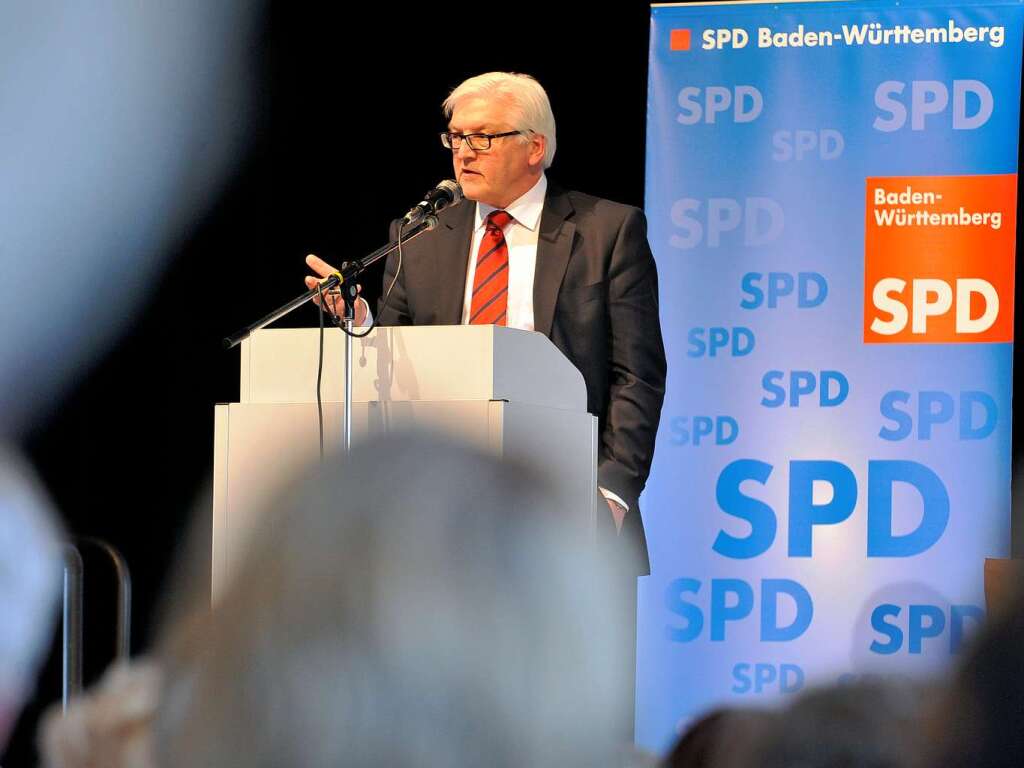 Wahlkampftermin mit Frank-Walter Steinmeier im Brgerhaus Seepark in Freiburg.