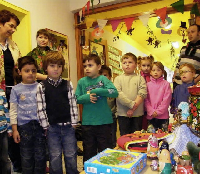 Angesichts dieser bunten Pracht typisc... Buben im Kindergarten nicht schlecht.  | Foto: Martha Weishaarq