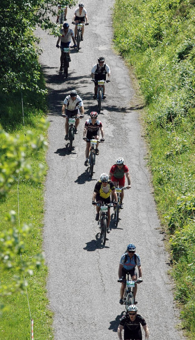 Biker bei der Stollenbacher Htte  | Foto: Ruoff