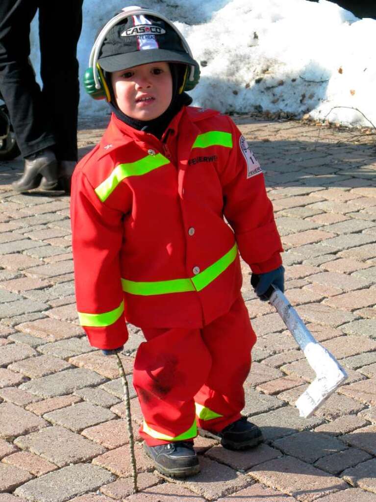 Beim Bernauer Kinderball war auch die Feuerwehr vertreten.