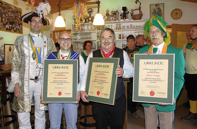 Zunftehrenkolben fr die &#8222;Glottersptzle&#8220; Leimenstoll  | Foto: Welsch, Corn.