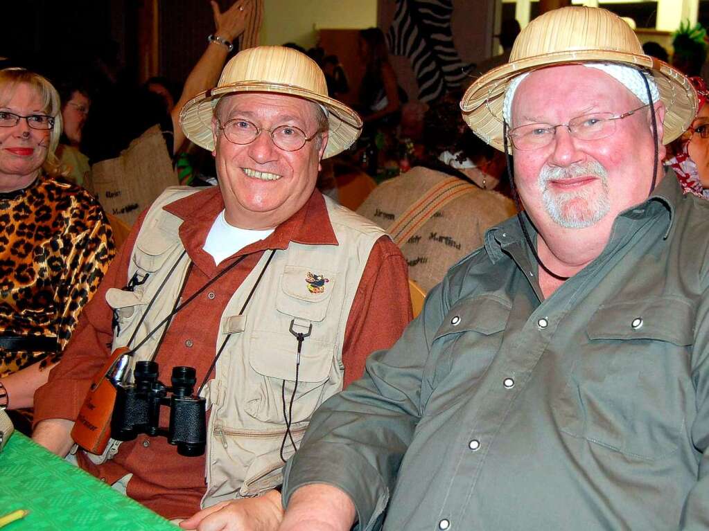 Auf Safari-Tour in Dossenbach: Brgermeister Artur Bugger (links) und Ortsvorsteher Arndt Schnauer.