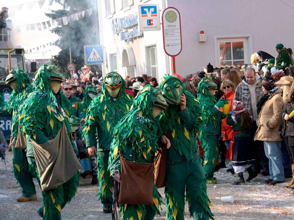 Die Besucher hatten viel Spa beim groen Umzug in Hartheim.