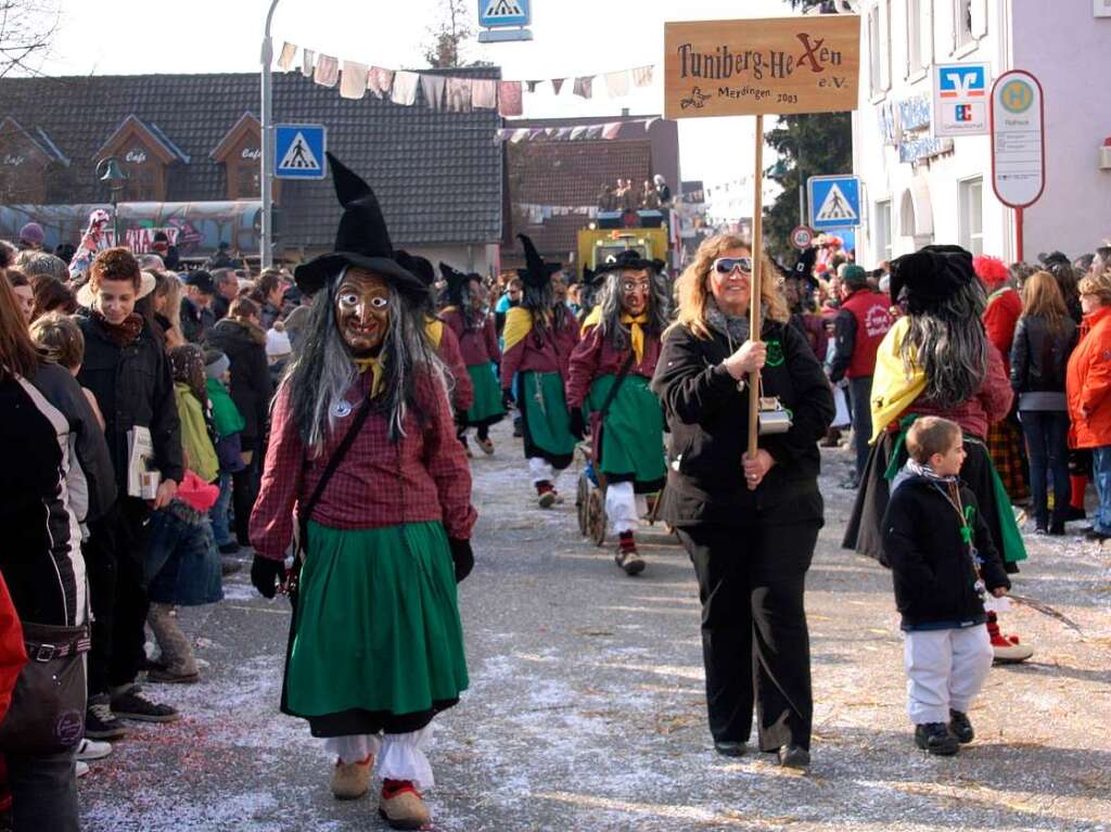 Die Besucher hatten viel Spa beim groen Umzug in Hartheim.