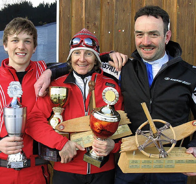 Die neuen Waldauer Vereinsmeister (von...wie  Gerhard Rombach Alpiner (alpin).   | Foto: Gaby Beha