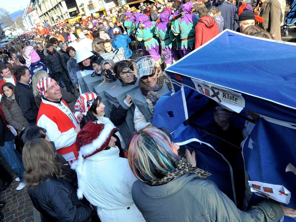 Nrrisches Treiben in der Kaiser-Jospeh-Strae.