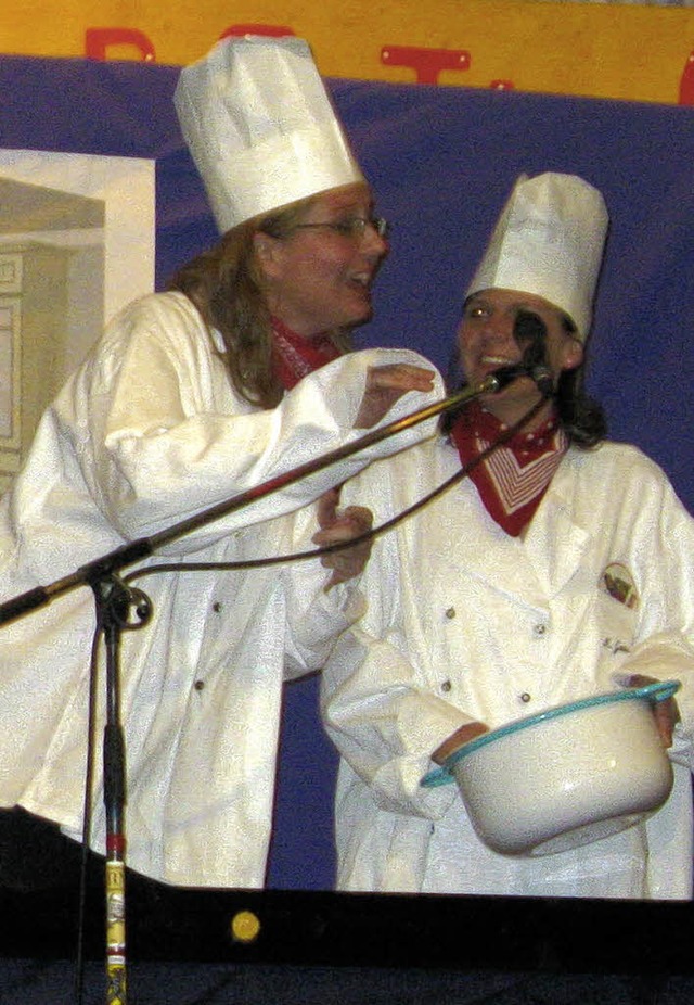 Im unterhaltsamen Fernsehprogramm der ...iniges geboten, auch eine  Kochschau.   | Foto: Ulrike Spiegelhalter
