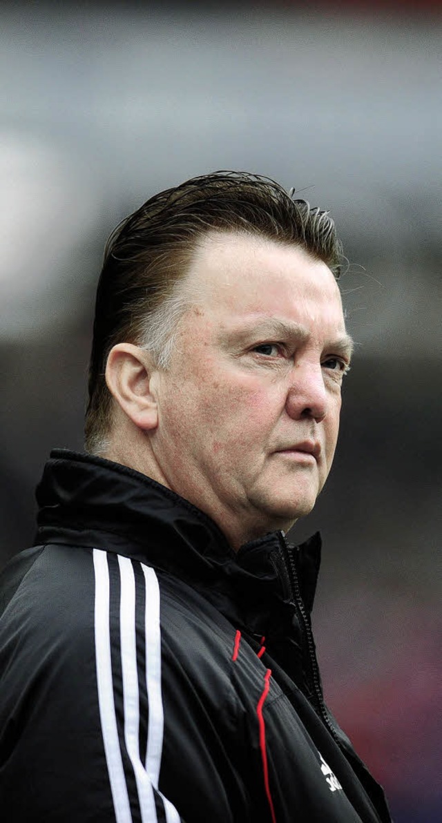 Ihm ist das Lachen vergangen: Noch-Bayern-Trainer Louis van Gaal   | Foto: afp