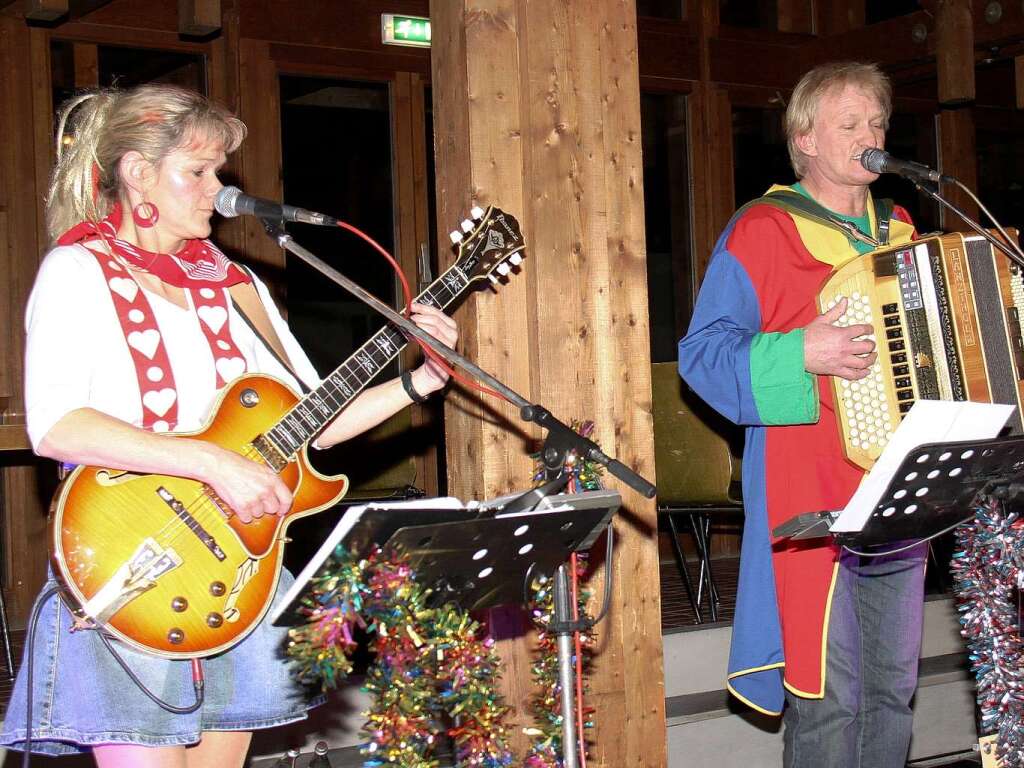 Das Duo Kaltenbrunn sorgte fr musikalische Stimmung