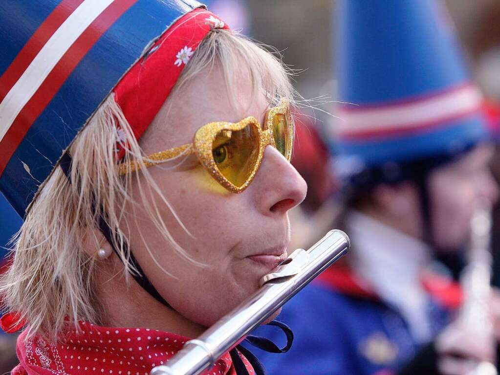Die Brille macht’s: Stadtmusikerin Beate Baumgartner