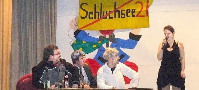 Moderatorin Dampfmarie im Gesprch mit...terle und Fritz Dreck zu Schluchsee 21  | Foto: Edeltraud Blume