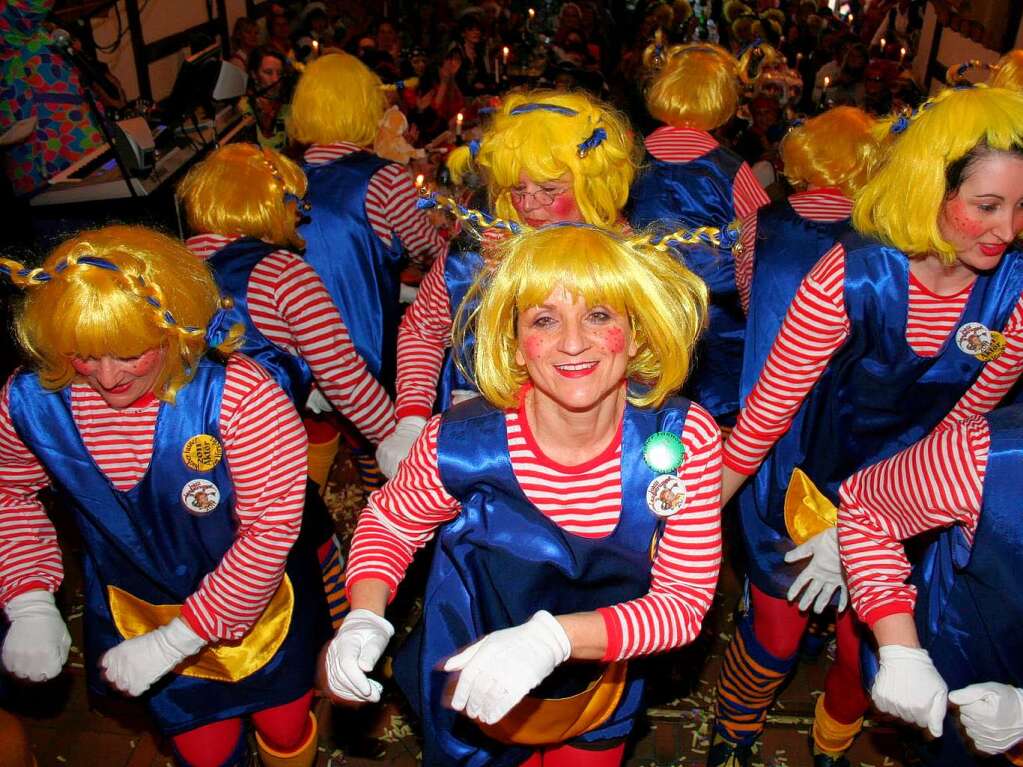 Die aktiven Bajasse glänzten am Ende des Programms mit einem tollen Pippi Langstrumpf-Tanz Die aktiven Bajasse glänzten am Ende des Programms mit einem tollen Pippi Langstrumpf-Tanz