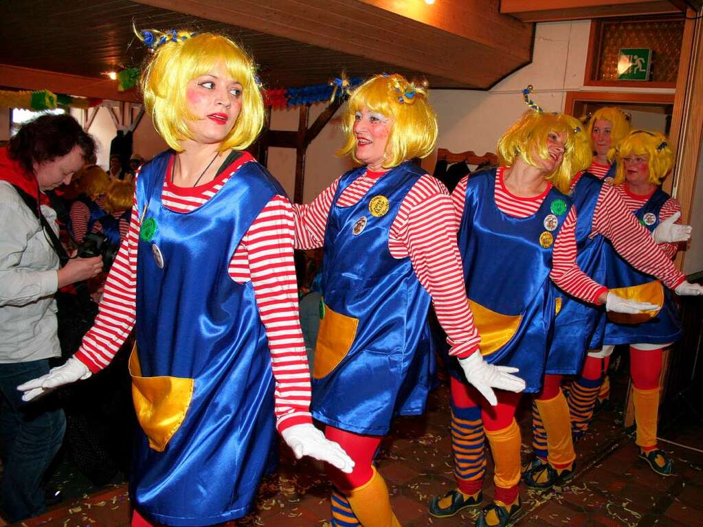 Die aktiven Bajasse glänzten am Ende des Programms mit einem tollen Pippi Langstrumpf-Tanz Die aktiven Bajasse glänzten am Ende des Programms mit einem tollen Pippi Langstrumpf-Tanz