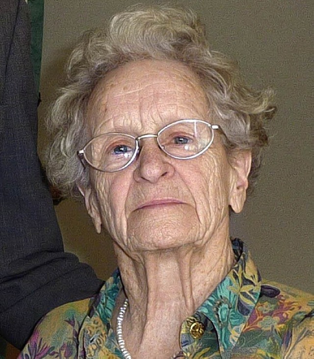 Lieselotte Henkel wurde am Dienstag 90 Jahre alt.  | Foto: lauffer