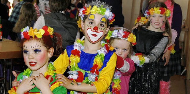 Die Polonaise der Tanztiger bei der Kinderfasent in Schweighausen.   | Foto: Heidi Fssel