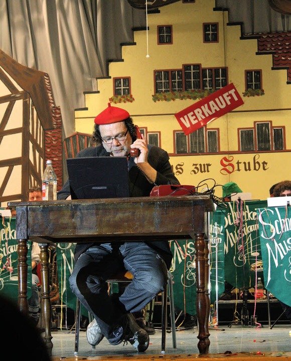 Lothar Hanser als entnervter &quot;User&quot;.  | Foto: Gabriele Fässler