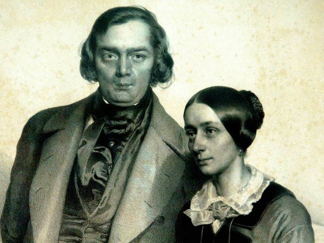&#8222;Alkoholiker&#8220; Schumann mit Ehefrau Clara  | Foto: kna