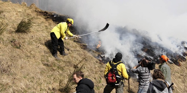 LIFE Brandstifter kontrollierter Feuer...am &quot;Frschebach&quot; in Prechtal  | Foto: Roland Gutjahr