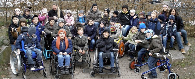 Der Ringsheimer Kindergarten besuchte ...le fr Krperbehinderte in Offenburg.   | Foto: Schule