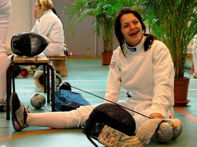 Olga Ehler, die 16-jhrige Degenfechte...rschaften in Klagenfurt den 12. Platz.  | Foto: Hubert Bleyer