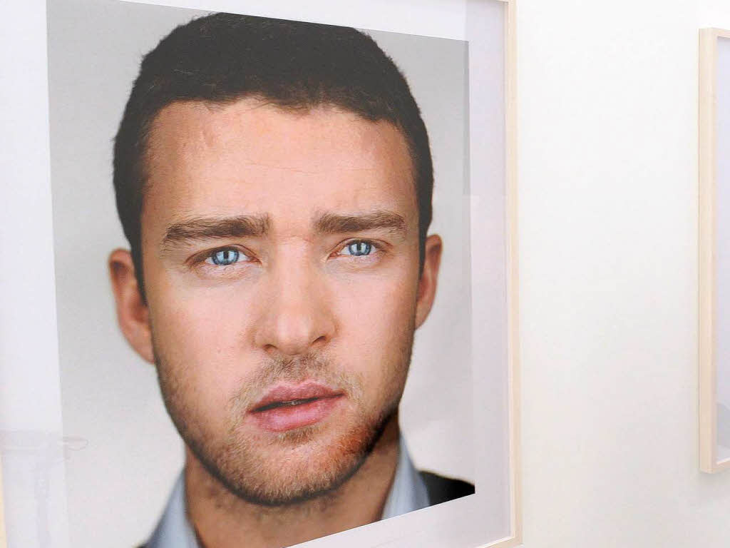 Porträt des Sängers Justin Timberlake Porträt des Sängers Justin Timberlake