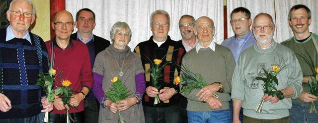 Der Alpenverein ehrte  verdiente Mitglieder.   | Foto: Alpenverein