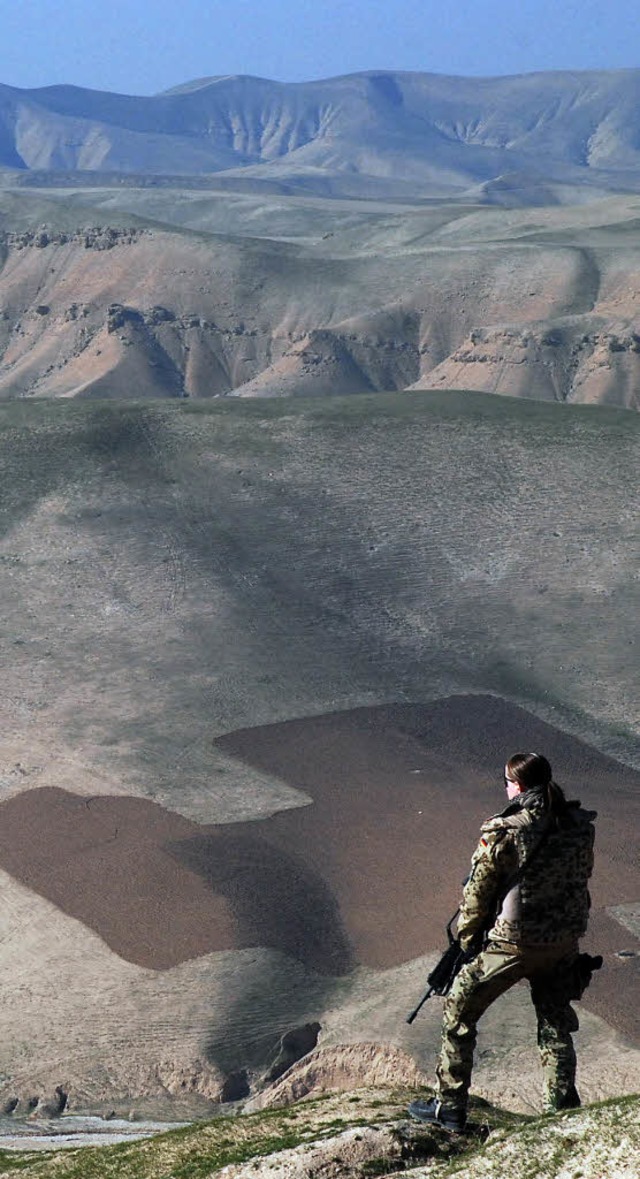 Bundeswehrsoldat beim Einsatz in Afghanistan  | Foto: dpa