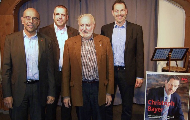 Die Referenten: Hermann Spie, Jrgen ...Schweizer, Christoph Bayer (von links)  | Foto: R. Ruther