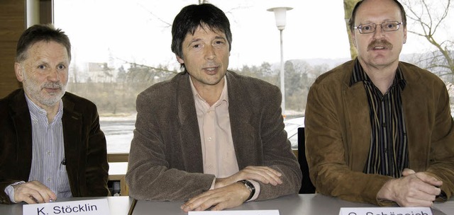 Klaus Stcklin, Jrgen Pritzel und Gn...chneich von der BI Atdorf (von links)  | Foto: charlotte janz