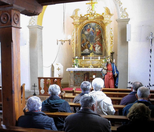 Gebetsstunde am Hirchmontag in der Wallfahrtskirche  | Foto: Manfred-G. Haderer
