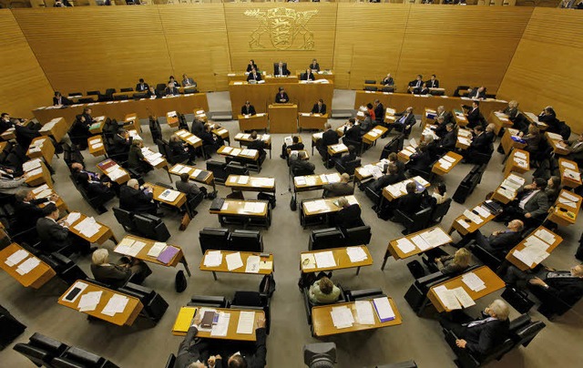 Nicht immer gerecht verteilt? Die Sitze im Stuttgarter Landtag  | Foto: dapd
