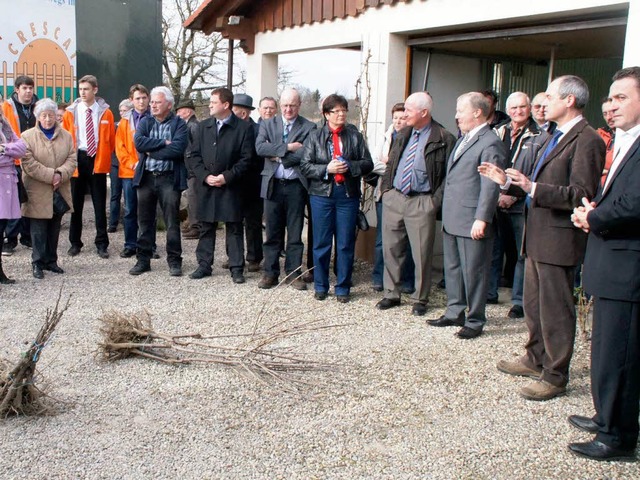 Landwirtschaftsminister Kberle war zu Gast in Wyhl.  | Foto: Ilona Hge