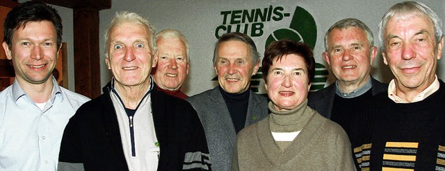 Langjhrige Mitglieder des Tennis-Club...er, Martin Lindler und Walter Holzer.   | Foto: Eva Korinth