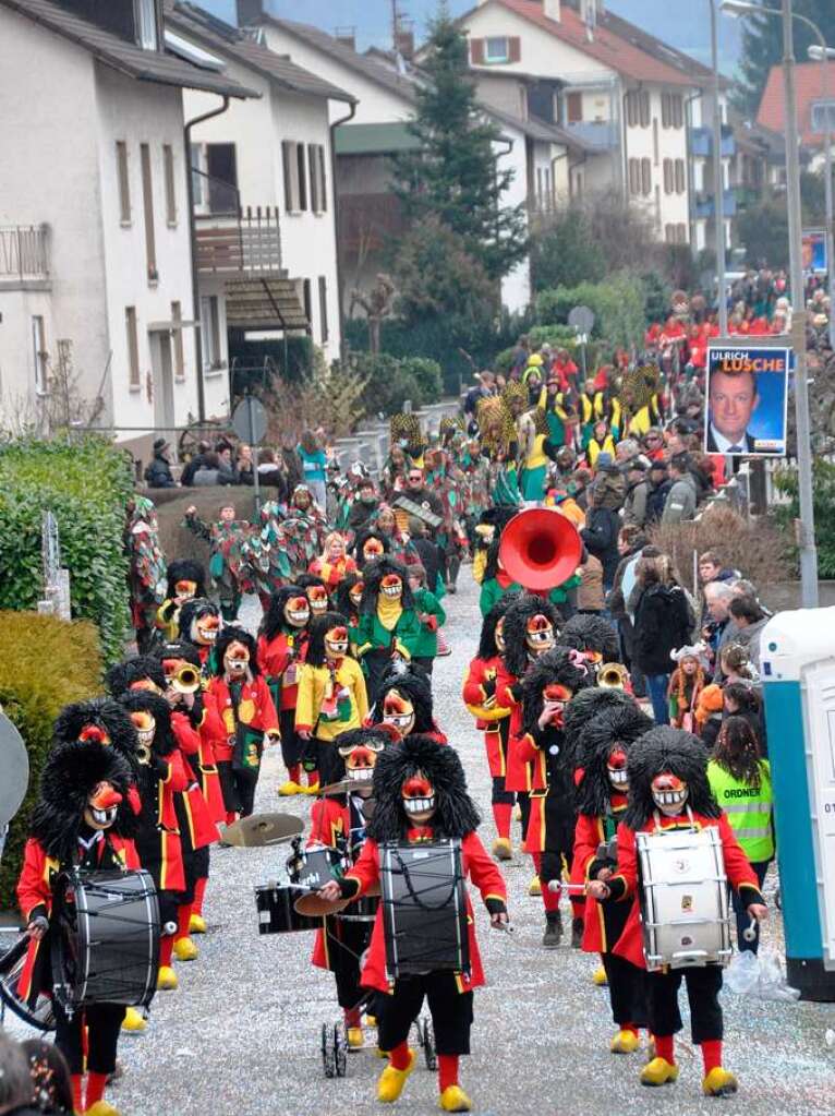 Impressionen vom Buurefasnachtsumzug in Hauingen