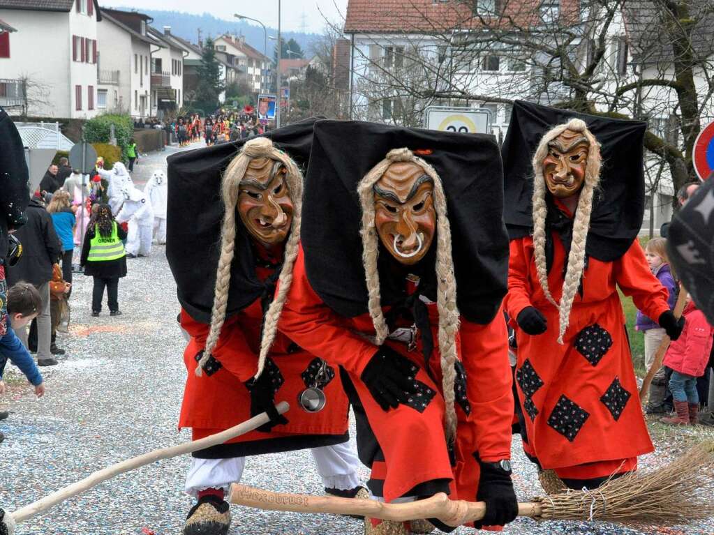 Impressionen vom Buurefasnachtsumzug in Hauingen