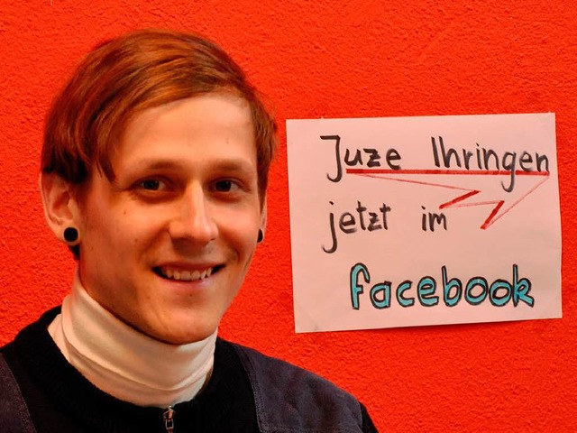 Der Ihringer Jugendreferent David Leis...en von Computernetzwerken informieren.  | Foto: Kai Kricheldorff