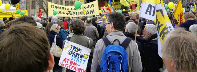 Mit Untersttzung aus dem Elztal: die ...gen die Atompolitik in Bund und Land.   | Foto: privat