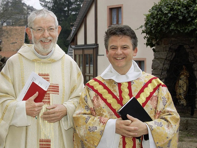 Fridolinsfest in Stetten: Pfarrer Wern...r des Geistlichen Zentrums St. Peter.   | Foto: Nikolaus Trenz