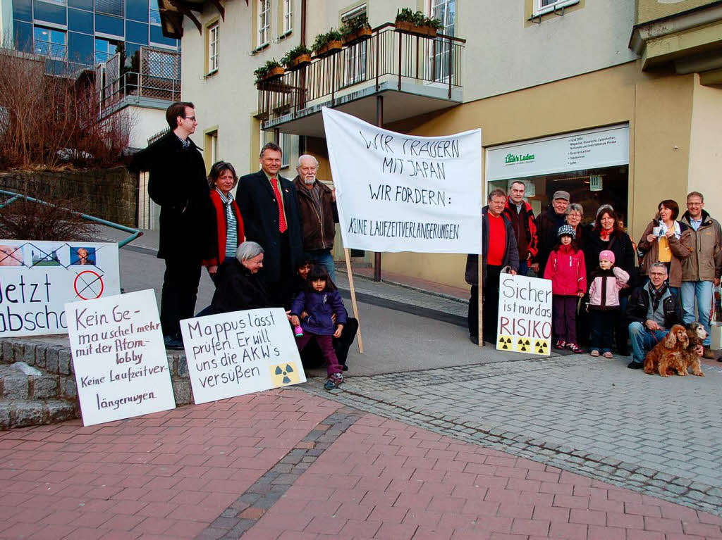 Mahnwache der SPD in St. Blasien Mahnwache der SPD in St. Blasien