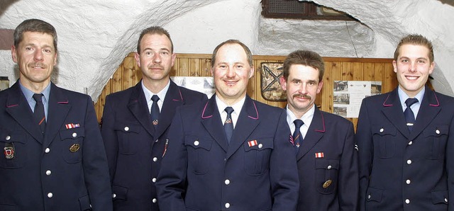 Die Feuerwehrabteilung Mietersheim ehr... Benjamin Karl, der neue  Kassenwart.   | Foto: heidi fssel