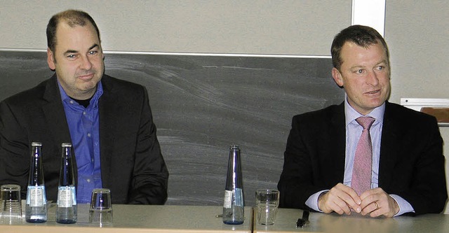 Stefan Ganzmann, Vorsitzender des IOW, mit Ulrich Lusche.   | Foto: Privat
