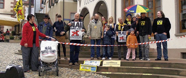 Spontandemo gegen Atomkraft am Sonntag in Endingen.   | Foto: Privat