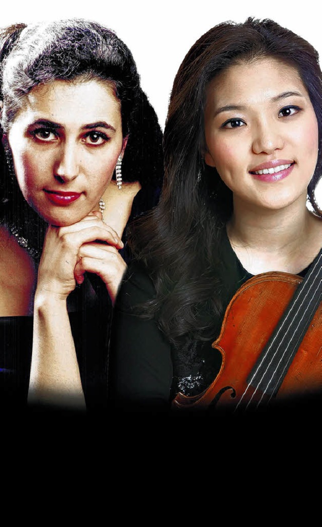 Ye-Eun Choi (r.) und Milana Chernyavsk... fr eine geplante neue Konzertreihe.   | Foto: Fotomontage: Doderer